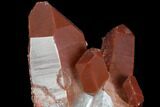 Natural, Red Quartz Crystal Cluster - Morocco #88915-2